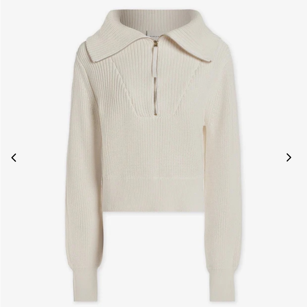Varley Mentone Half-zip Knit pullover sweater, size medium